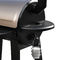 Barbecue Metal Wood Pellet Smoker Grill with Trolley Cart for Backyard Cooking